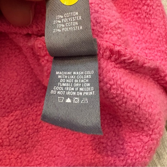 NWT, Aerie Pink Striped Cropped Terry Sweatshirt, Sz L - Picture 13 of 14